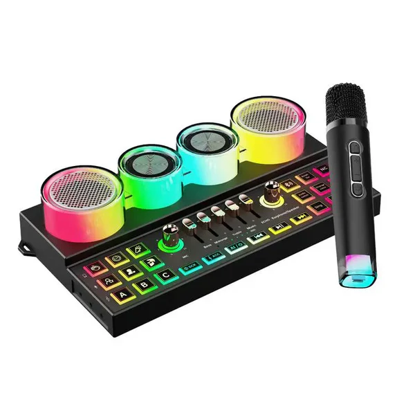 Porodo Soundtec C21 Audio Mixer with Wireless