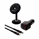 Green Lion 3in1 Combo PD20W Magnetic Car Holder & Car Charger Color Black