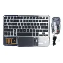 Green Lion Transparent Duo Wireless Keyboard & Mouse - Black 