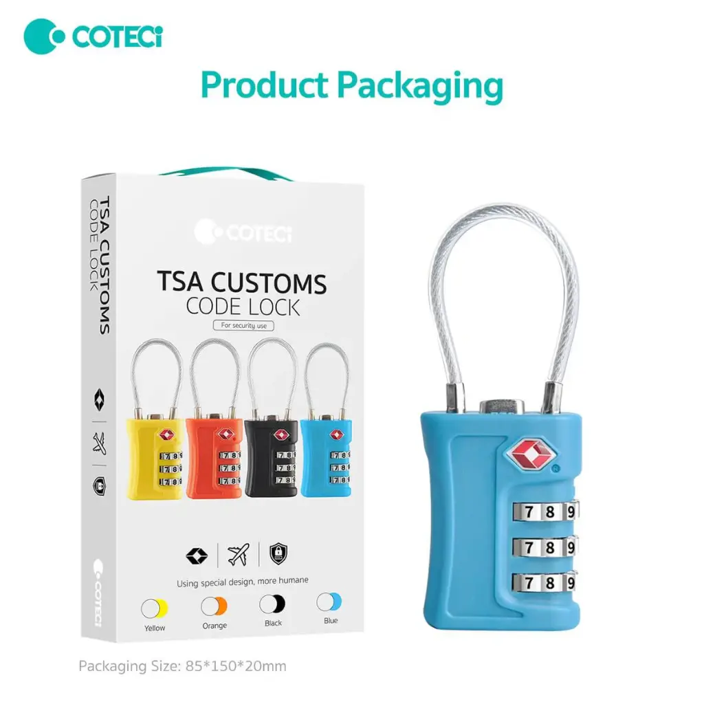 قفل حقيبه COTECI TSA CUSTOMS 86018