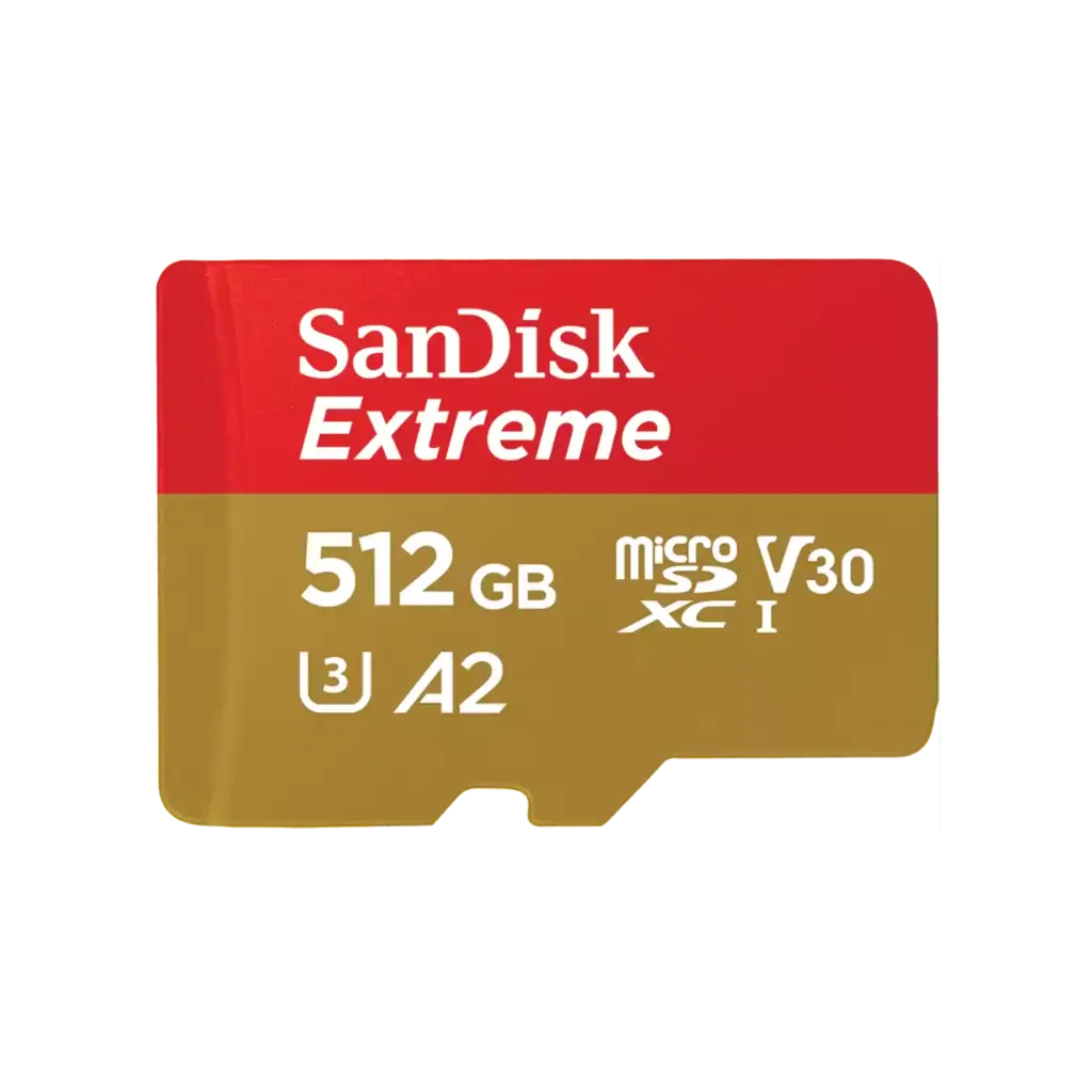 SanDisk 512GB 190MB Extreme PRO microSD UHS-I Card with A