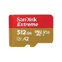 SanDisk 512GB 190MB Extreme PRO microSD UHS-I Card with A
