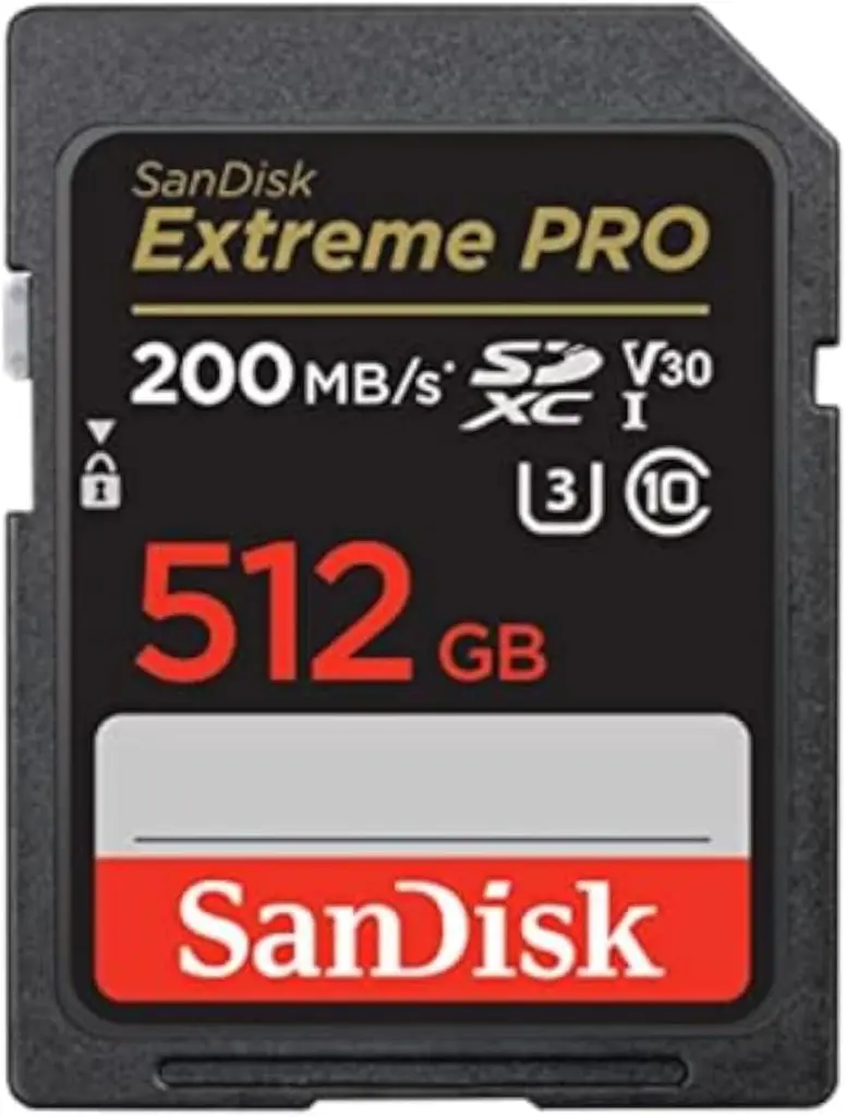 SANDISK EXTREME PRO 4K SDXC 512GB 200MB/S