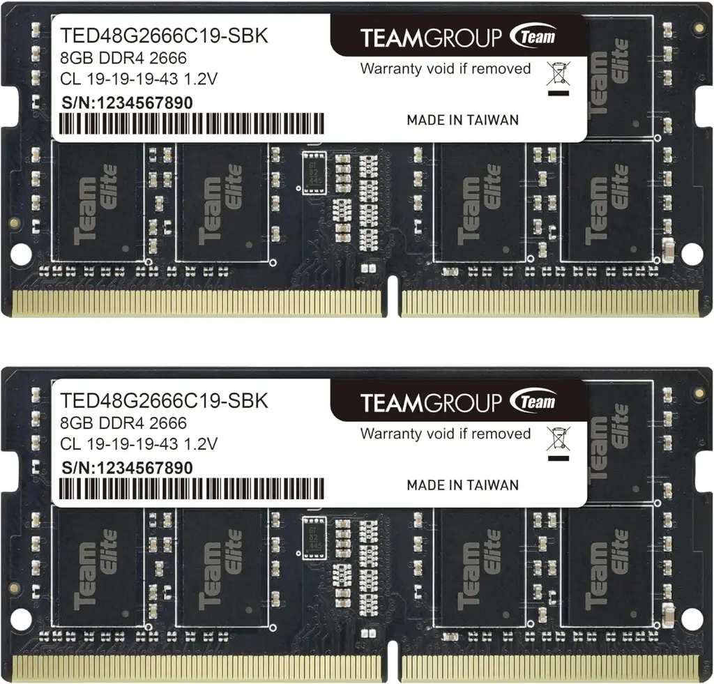 TEAM GROUP DDR4 2X8GB 16GB 2666MHZ LAPTOP RAM KIT