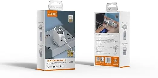 30W LED Display Fast Charger A2522C