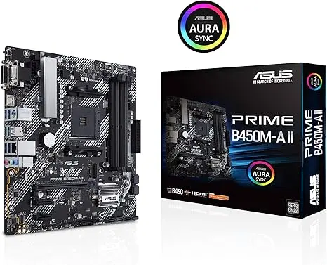ASUS Prime B450M-A II AM4 Micro-ATX Motherboard