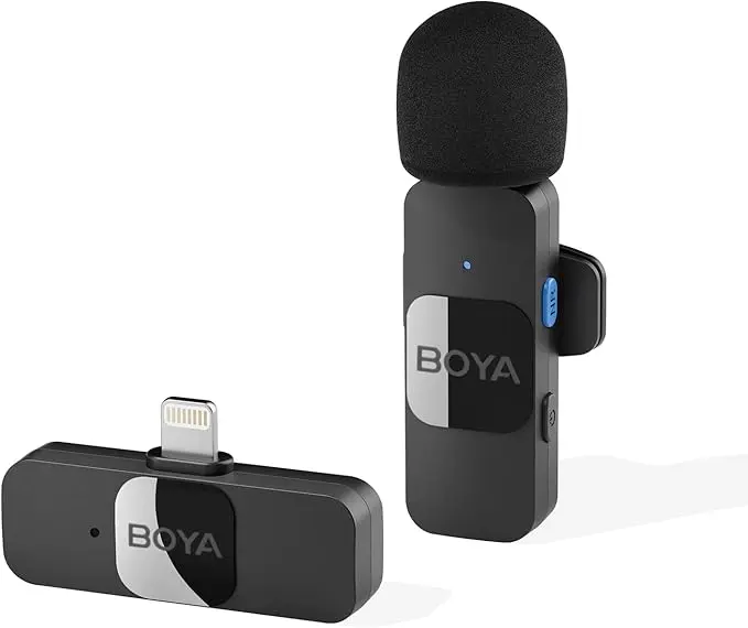 Boya BY-V1 Wireless Lavalier Microphone for iPhone/iPad