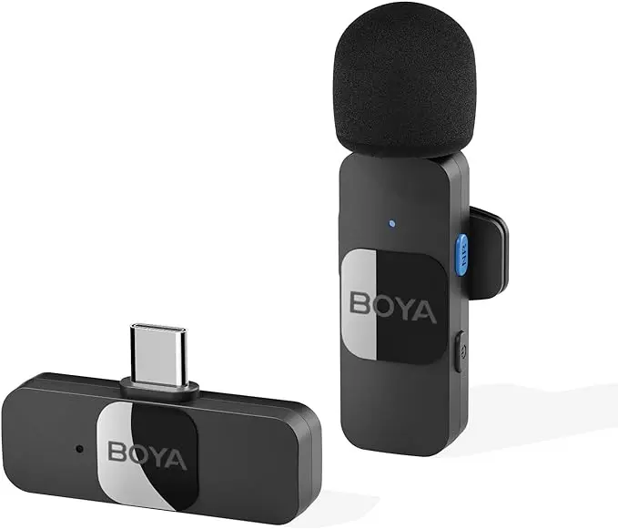 Boya BY-V10 Wireless Lavalier Microphone for Android USB C