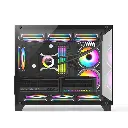 1.Support M-ATX M/B 2.Support 9 Pcs Fans 3.Support 360 liquid cooler 4.Support 50 series VGA card 5.Two side tempered glass