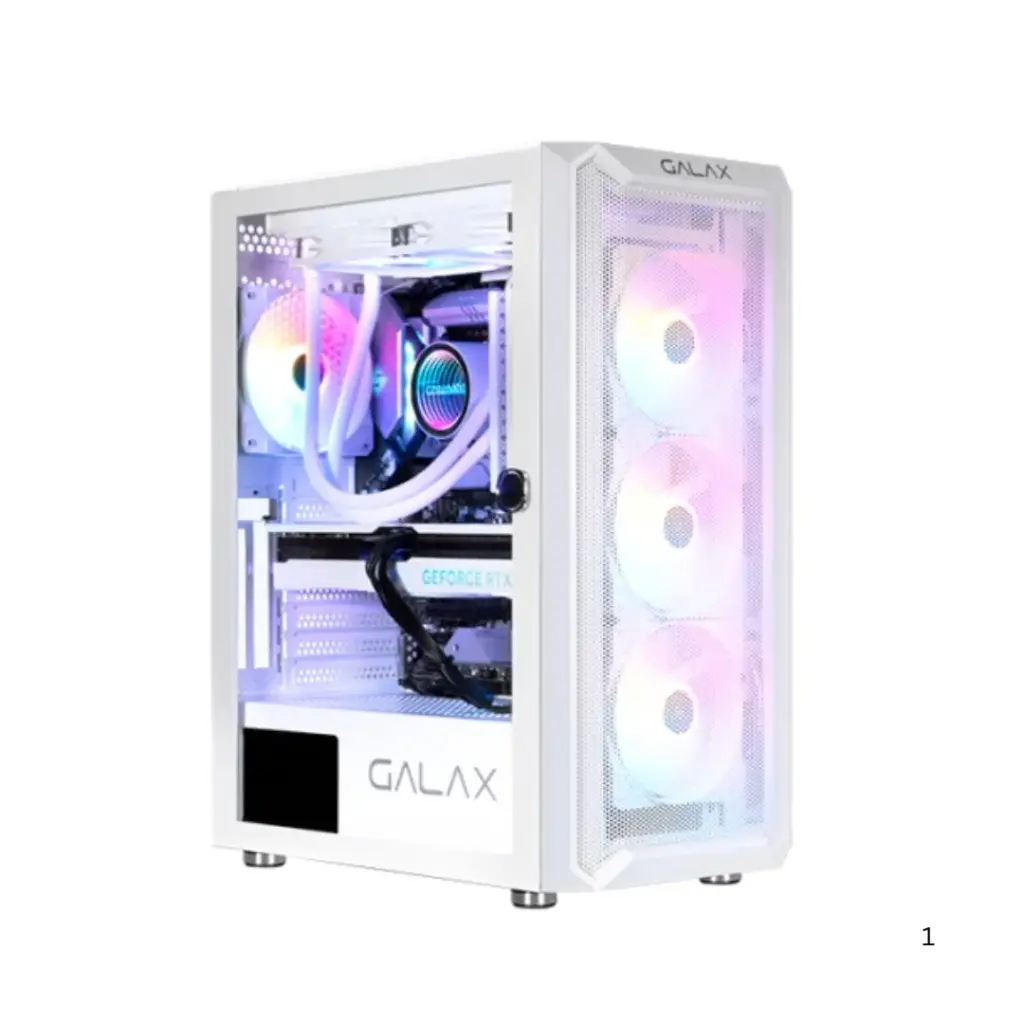 CASE MASS 07 MID TOWER 4 FAN WHITE