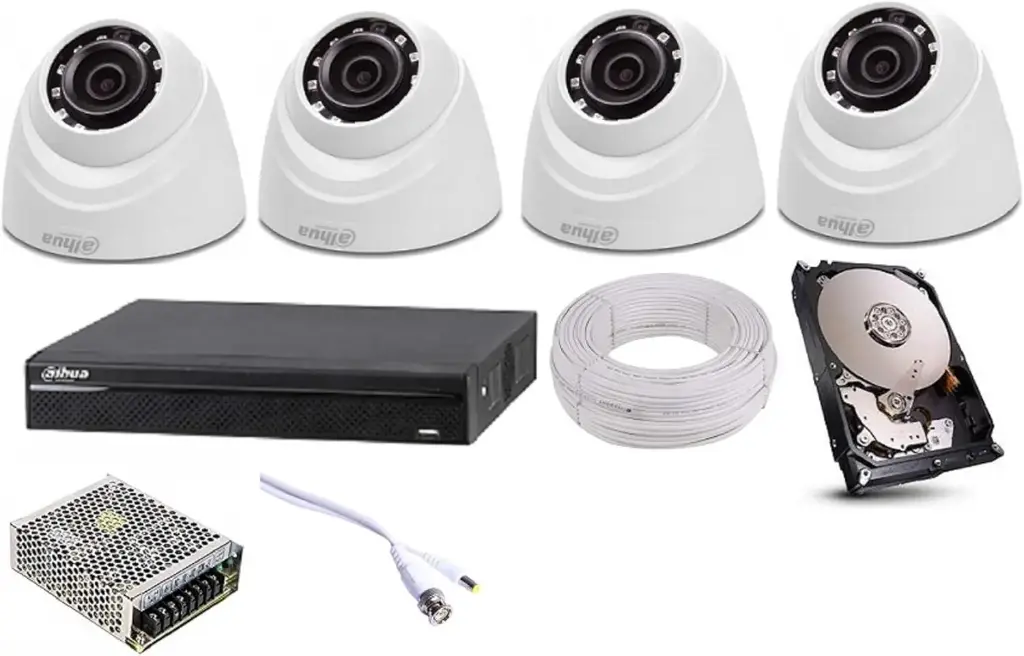 DVR DAHUA 4 CH 2MP +HARD 500GB