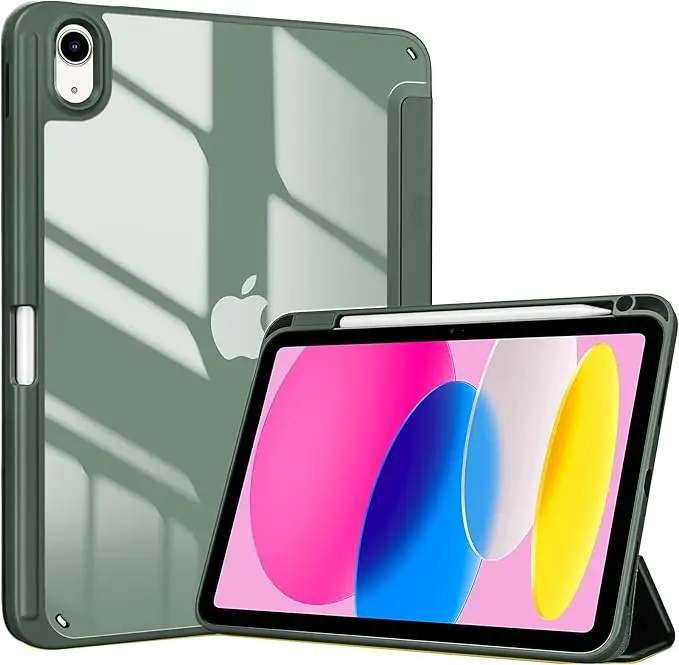 GREEN IPAD 10 2022 FOLDABLE CASE
