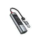 HB20 Yesido Max PD 100W Fast Charging Aluminum Alloy With USB 3.0 Fast Data Transfer 2 to 5 USB Hub