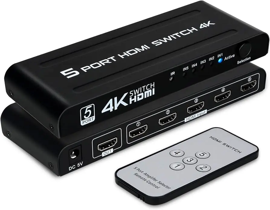 HDMI Switch Port 5 To 1 (4k Ultra HD)