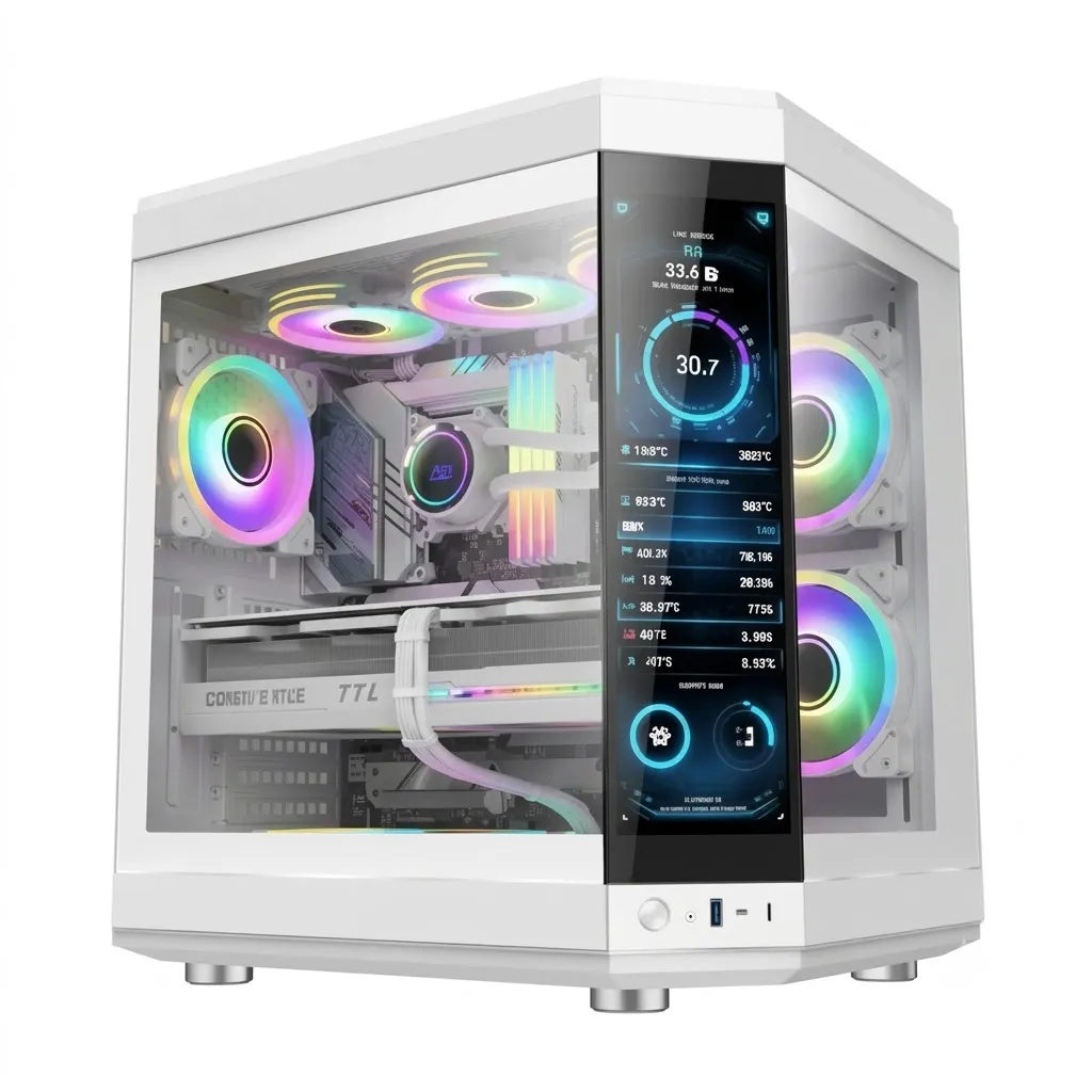 LOVING LC-1000 SCREEN White Full Tower E-ATX