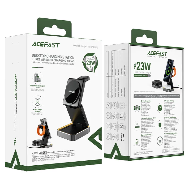 ACEFAST Fast Wireless Charger Desktop Holder E20