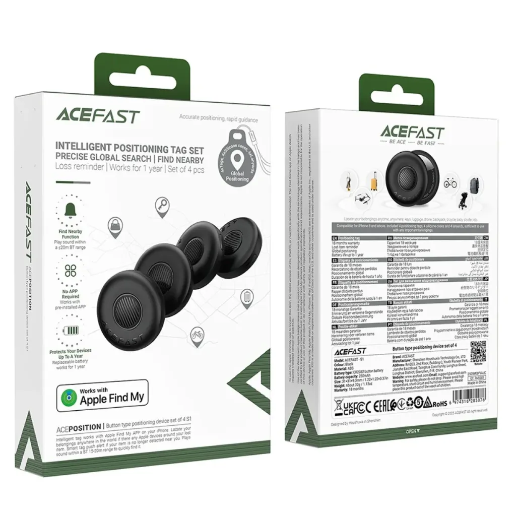 [S1] ACEFAST S1 Button Type AIR TAG