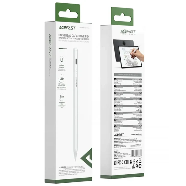 ACEFAST V2 Stylus for iPad Active Recognition Magnetic Absorption Capacitive Pen