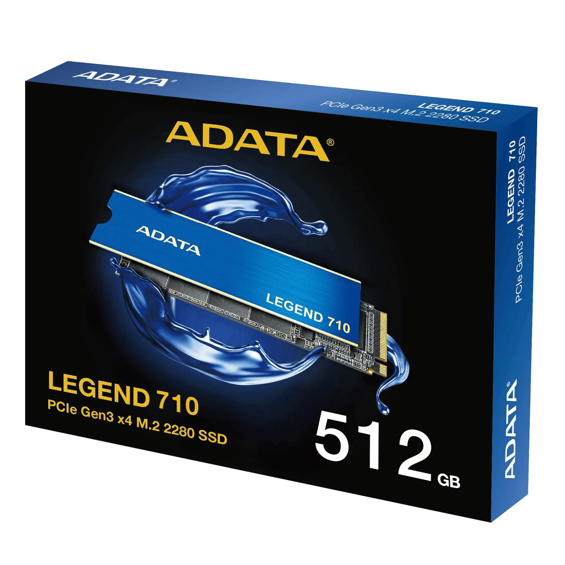 ADATA LEGEND 512GB 710 PCIe Gen3x4 NVMe M.2 SSD  Up to 2,400/1,800MB/s  NVMe 1.4 HMB