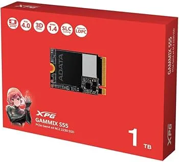 ADATA XPG GAMMIX S55 PCIe Gen4 x4 M.2 2 230 Solid State Drive - 1TB