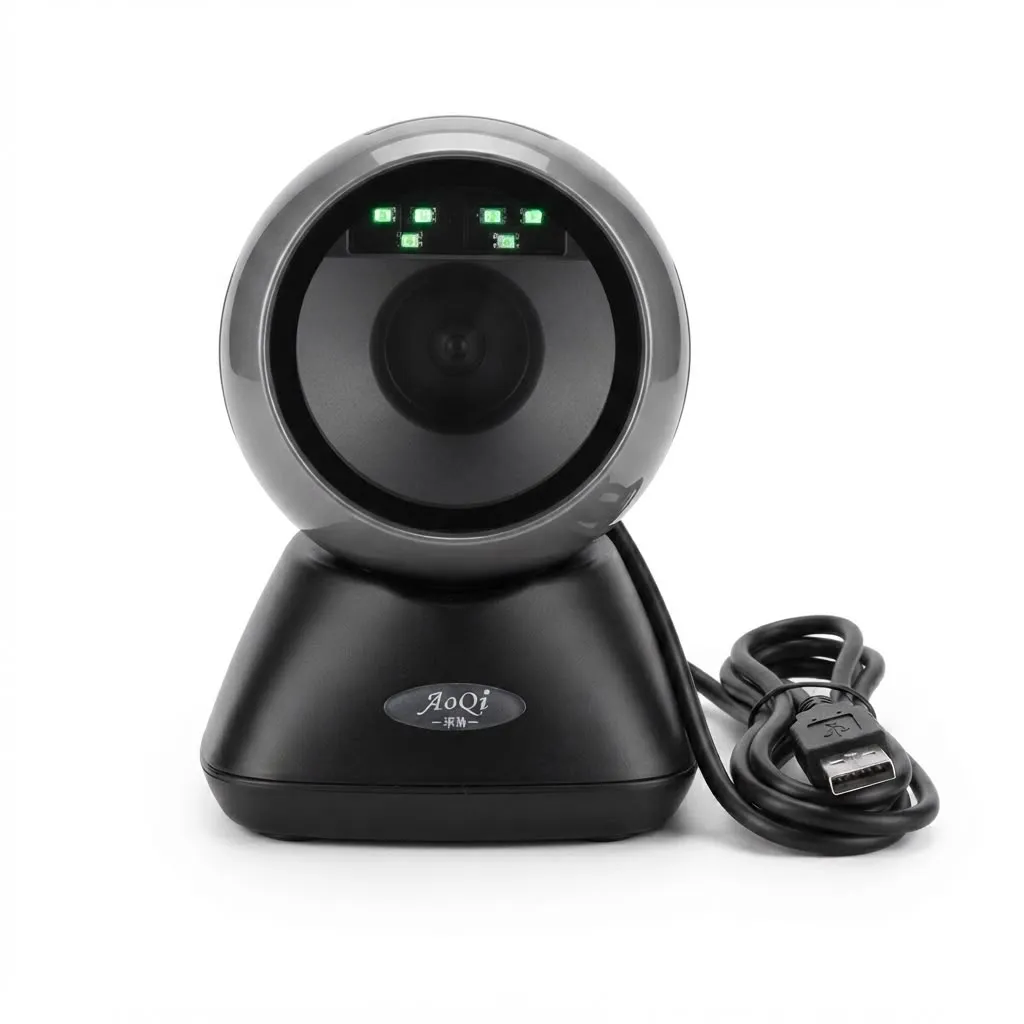 [NQ38] AQ6180 1D/2D Wired/Wireless  Barcode Scanner ماسح الباركود السلكي