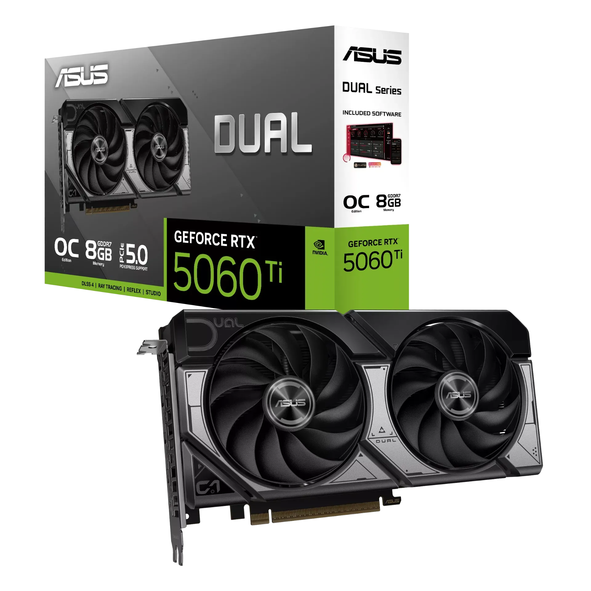 ASUS Dual GeForce RTX™ 5060 TI 8GB GDDR7 OC Edition