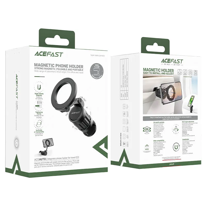 [E23] Acefast E23 Magnetic Phone Holder - Black