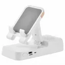 BRACKET F18 Mobile Phone Holder Bluetooth-compatible Speaker Adjustable Stand 1200mAh Portable Rechargeable - White
