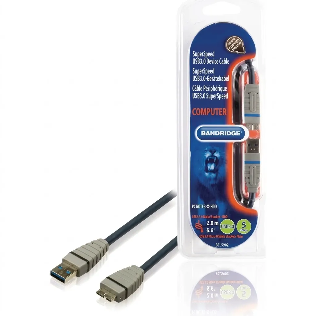 Bandridge USB 3.0 DEVICE CABLE TO USB 2M