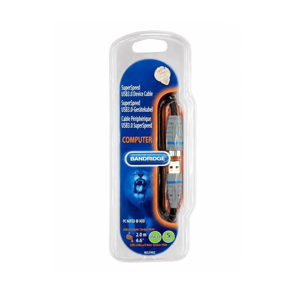 Bandridge USB 3.0 DEVICE CABLE TO USB 2M