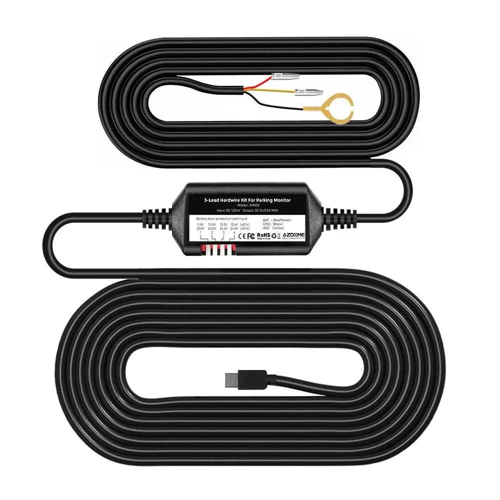 CAM DASH AZDOME HW KIT TCC