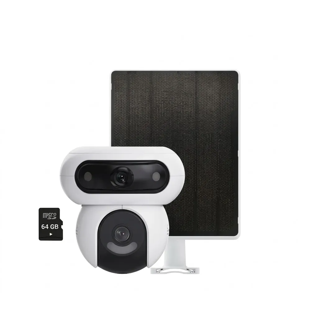 EZVIZ SMART HOME BATTERY  CAMERA AND SOLAR PANEL KIT HB90 DUAL 2K