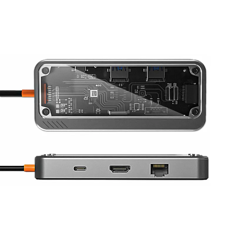 [16016] HUB DOCKING STATION MULTIFUNCTION COTECI 16016 8 IN 1