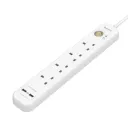 Huntkey SUC507 Surge Protector 4 Outlets with 2 Smart USB Ports 5VDC 2.4A