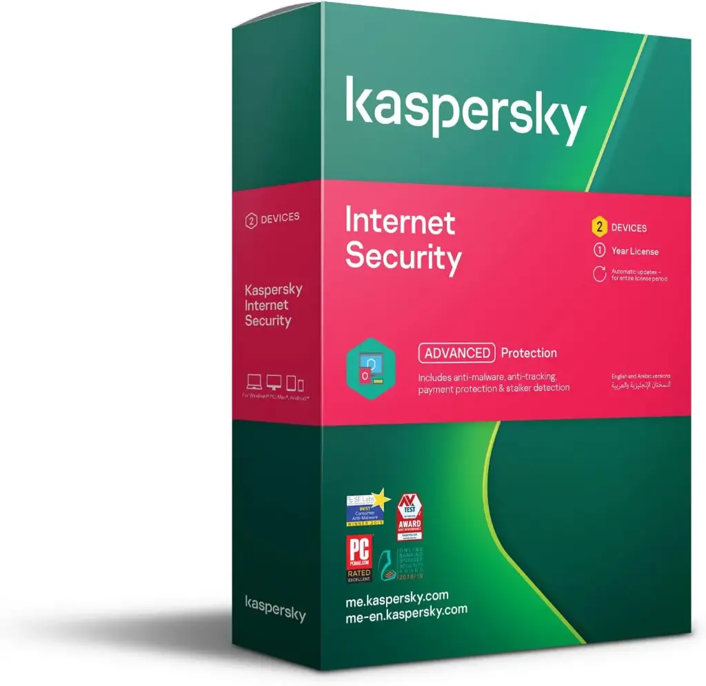 KASPERSKY INTERNET SECURITY 2 DEVICES 1YEAR LICENSE