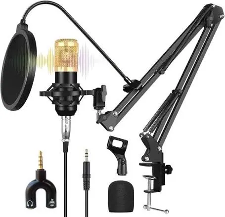 KIT MIC STAND FILTER YOUYUBER STUDIO MIC