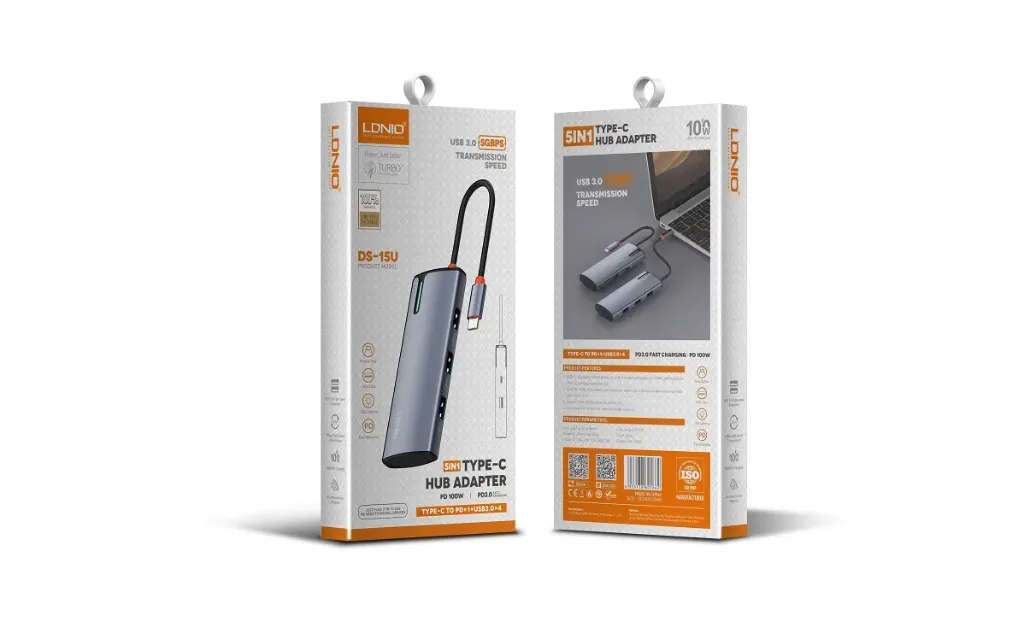 [NQ1246] LDNIO DS-15U 5 In 1 USB C Docking Station