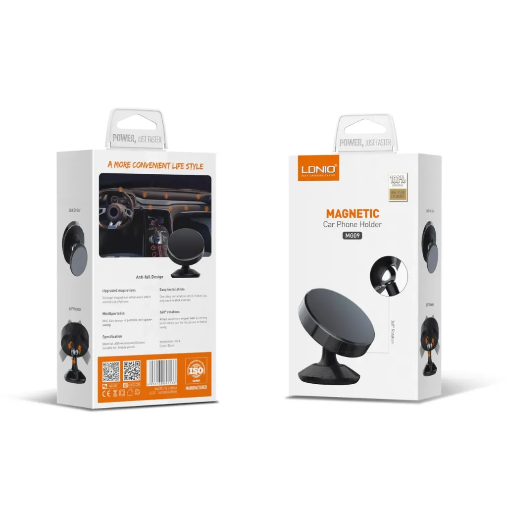LDNIO MG09-mg08 Customized Logo 360 Degree Rotation Magnetic Phone Mount