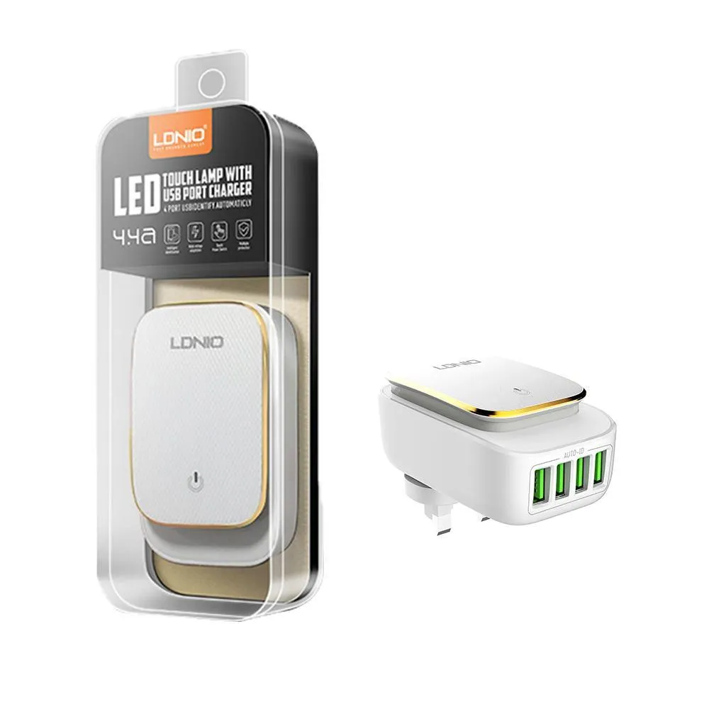 LDNIO A4405 LED TOUCH LAMP WITH USB PORT 4 4.4.A