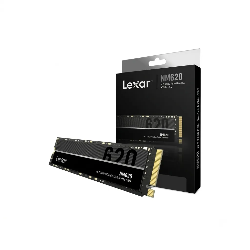Lexar NM620 M.2 2280 SSD 1TB NVMe PCIe Gen3x4 3D NAND Laptop Solid State Drive