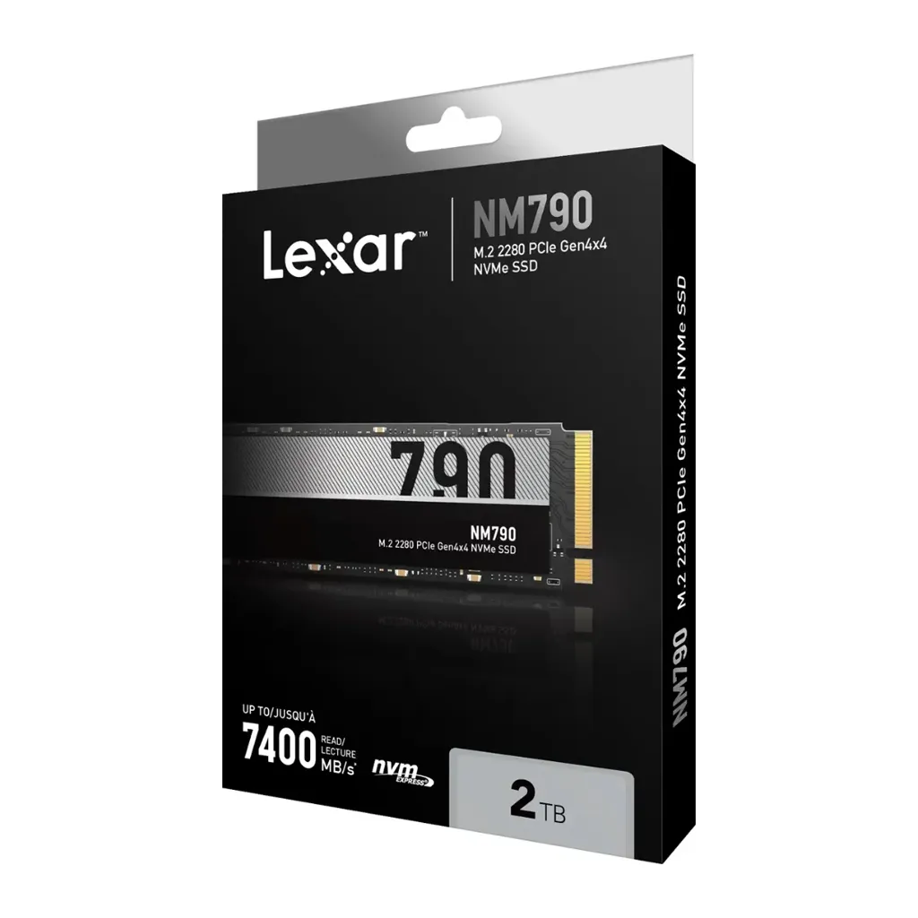 Lexar NM790 M.2 2280  2TB SSD NVMe PCIe Gen4x4 7400mb/s 3D NAND Laptop Solid State Drive