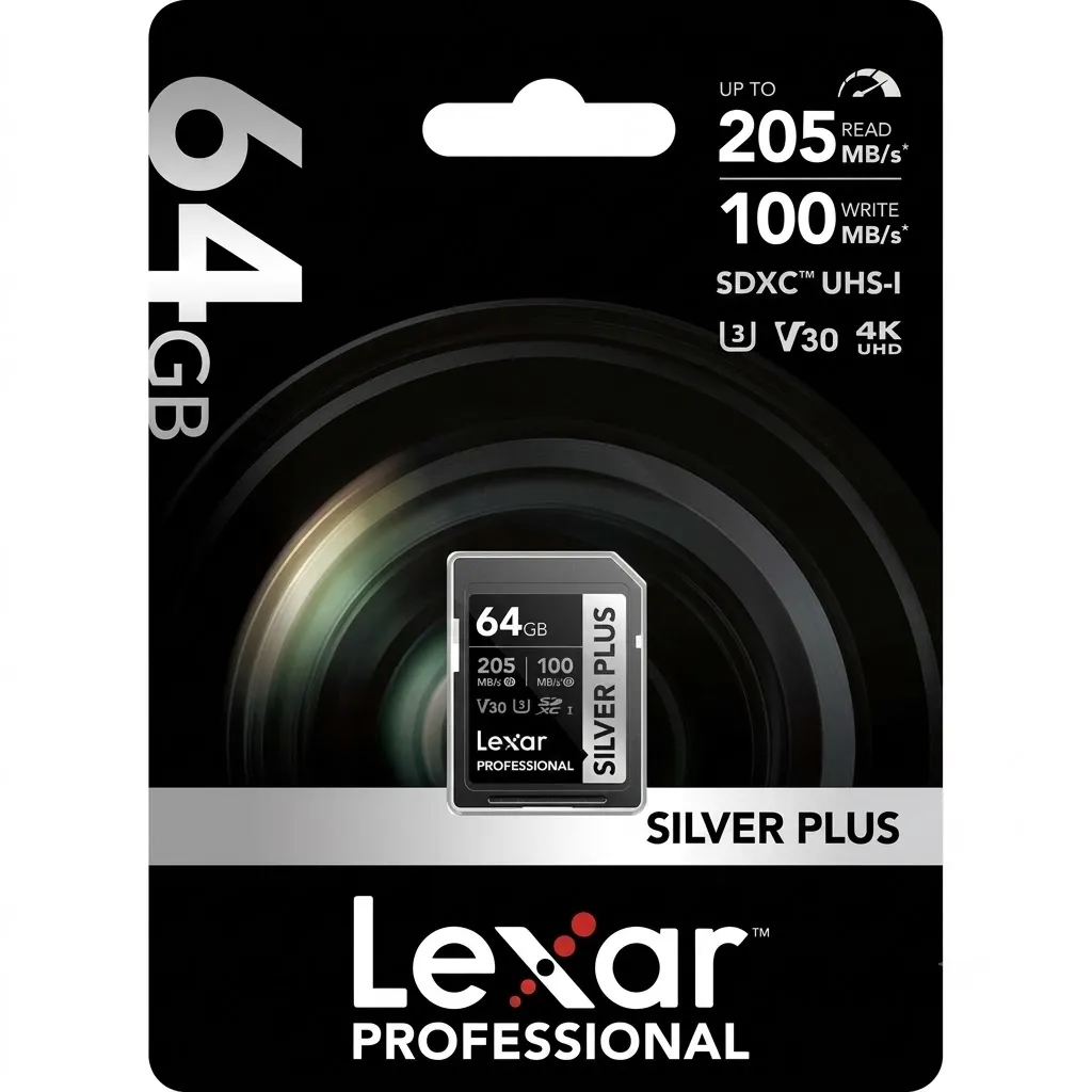 Lexar Silver Plus 64GB 205MB/s /SDXC