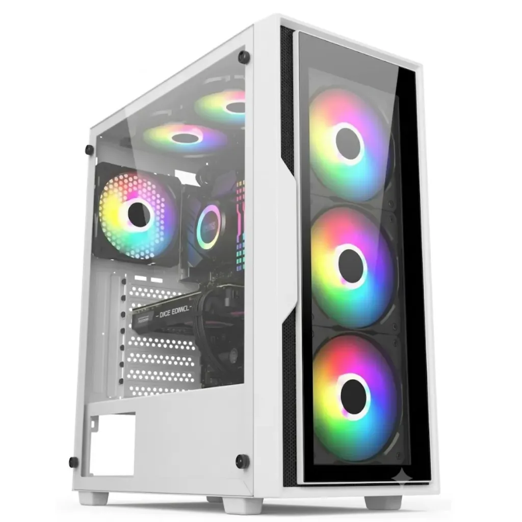 [NQ1426] Lovingcool  LC-60II white  Tempered Glass  Case Full Tower Micro ATX ITX
