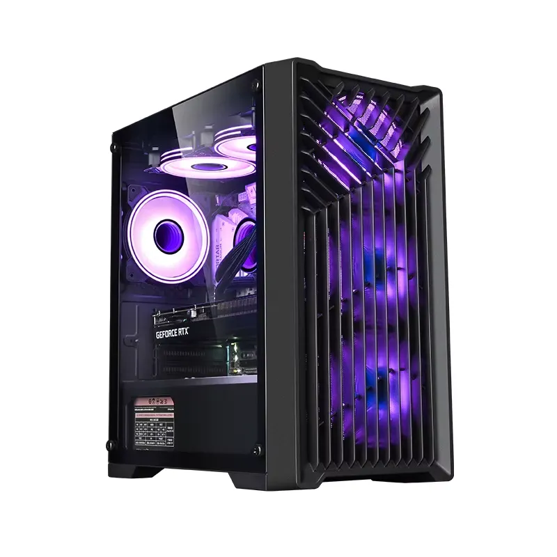 [NQ1428] Lovingcool  LC-70m  BLACK Tempered Glass  Case Full Tower Micro ATX ITX