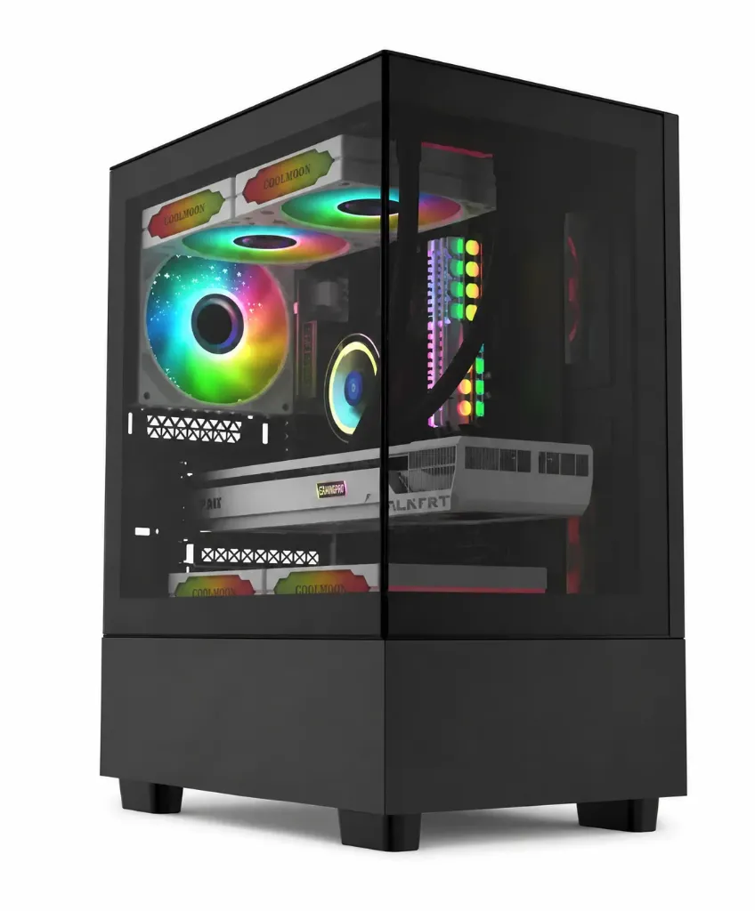 Lovingcool  LC-99s  BLACK Tempered Glass  Case Full Tower Micro ATX ITX