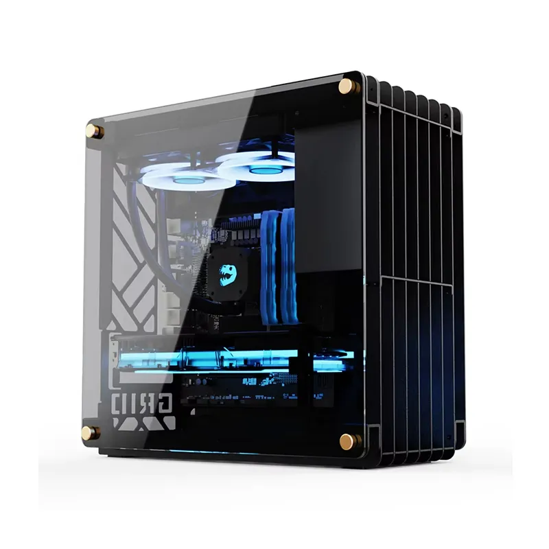 [NQ1461] Lovingcool LC-GRID  RGB CPU Cooling Fan Case ATX Micro-ATX Mini-ITX