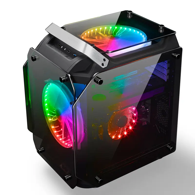 [NQ1463] Lovingcool RGB LC-40G Case Middle Tower MATX ITX