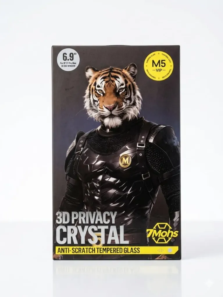 [VIP Privacy] M5 VIP 3D Privacy Crystal For iPhone 17 Pro Max لاصق موبايل مظلل اصلي
