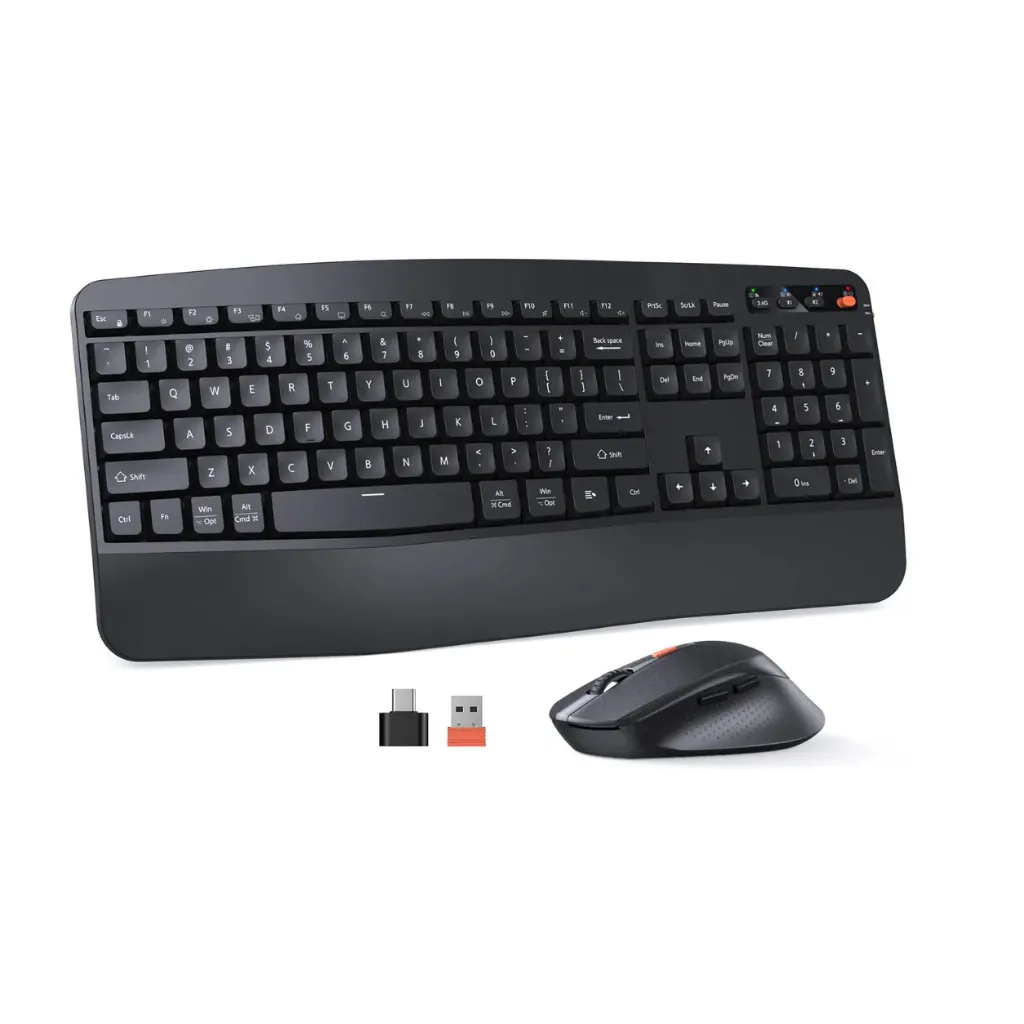 MEETION Director A Ergonomic Wireless Keyboard With Vertical Mouse Bluetooth