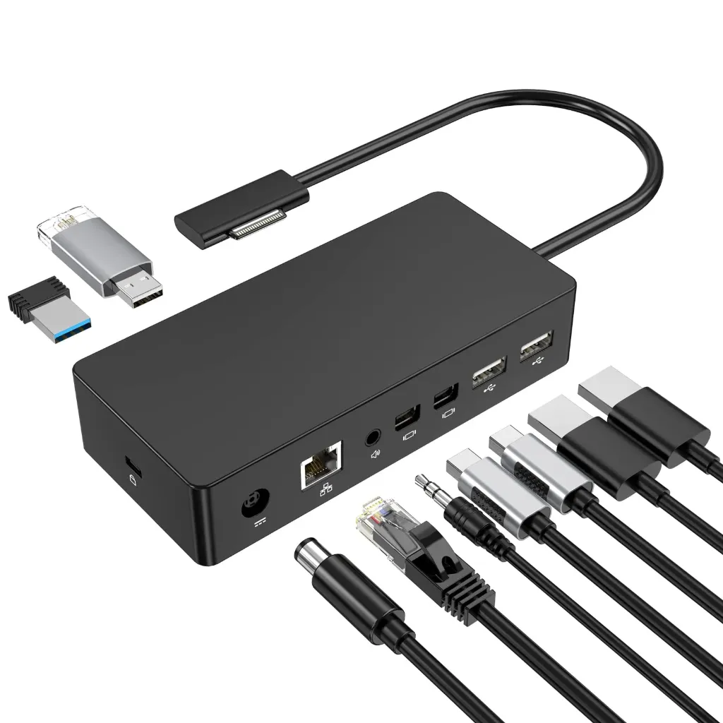 MICROSOFT SURFACE DOCK STATION WITH 90W POWER ADAPTER